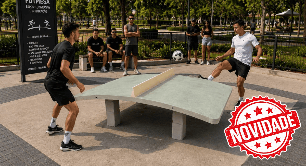Futmesa concreto para praças e parques